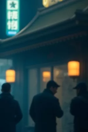 逆光下沿天桥行走的剪影，《逆光而行的人》短剧封面